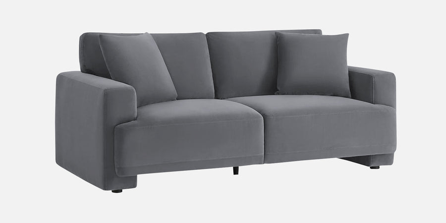 Kosta Velvet 2 Seater Sofa In Pubble Grey Colour - Febonic Living