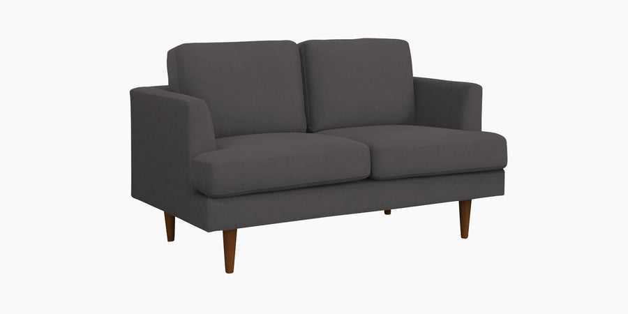 Motra Velvet 2 Seater Sofa In Davy Grey Colour - Febonic Living