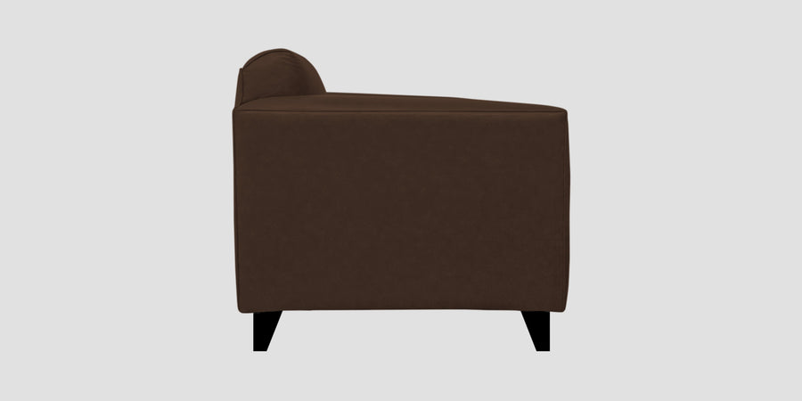 Convi Leatherette 3 Seater Sofa In Carob Brown Colour - Febonic Living