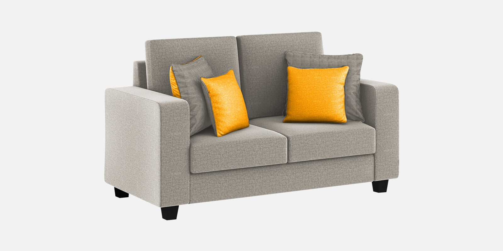 Nabi Fabric 2 Seater Sofa In Lit Grey Colour