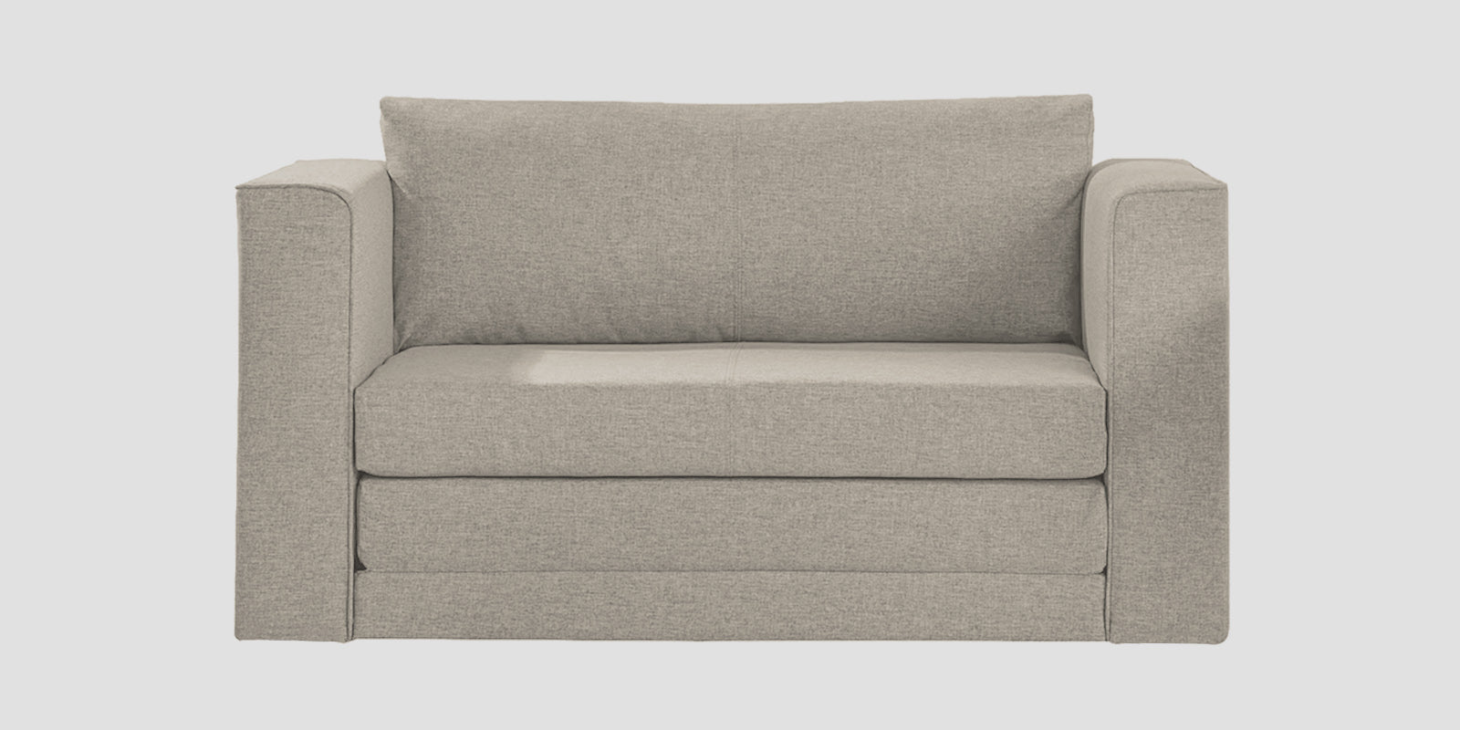 Kenia Fabric 2 Seater Foldable Sofa Cum Bed In Ash Grey Colour - Febonic Living