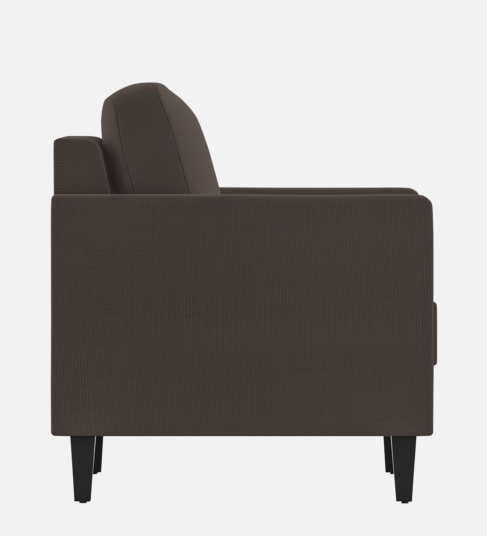 Nori Fabric 1 Seater Sofa In Caspa Brown Colour