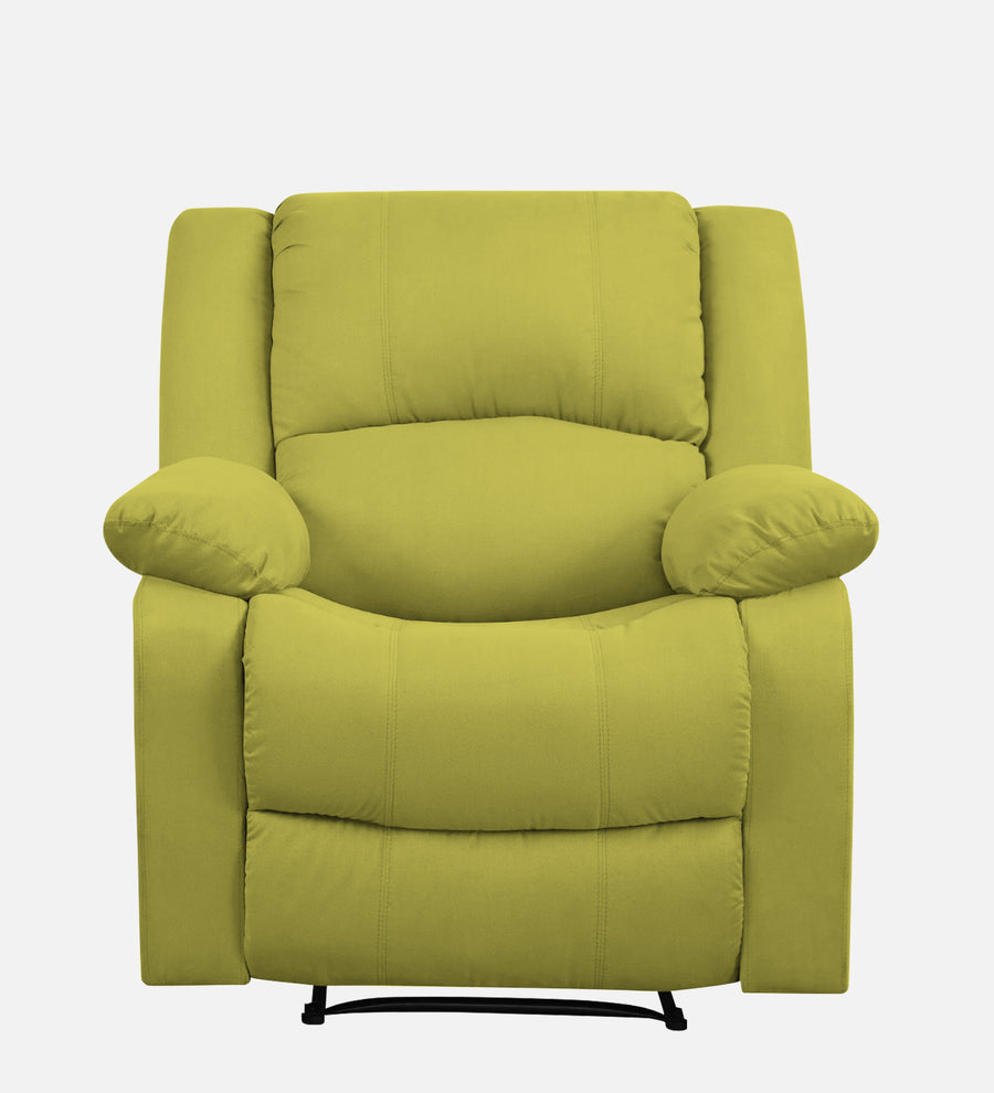Henry Fabric 1 Seater Motorized Recliner In Parrot Green Colour - Febonic Living