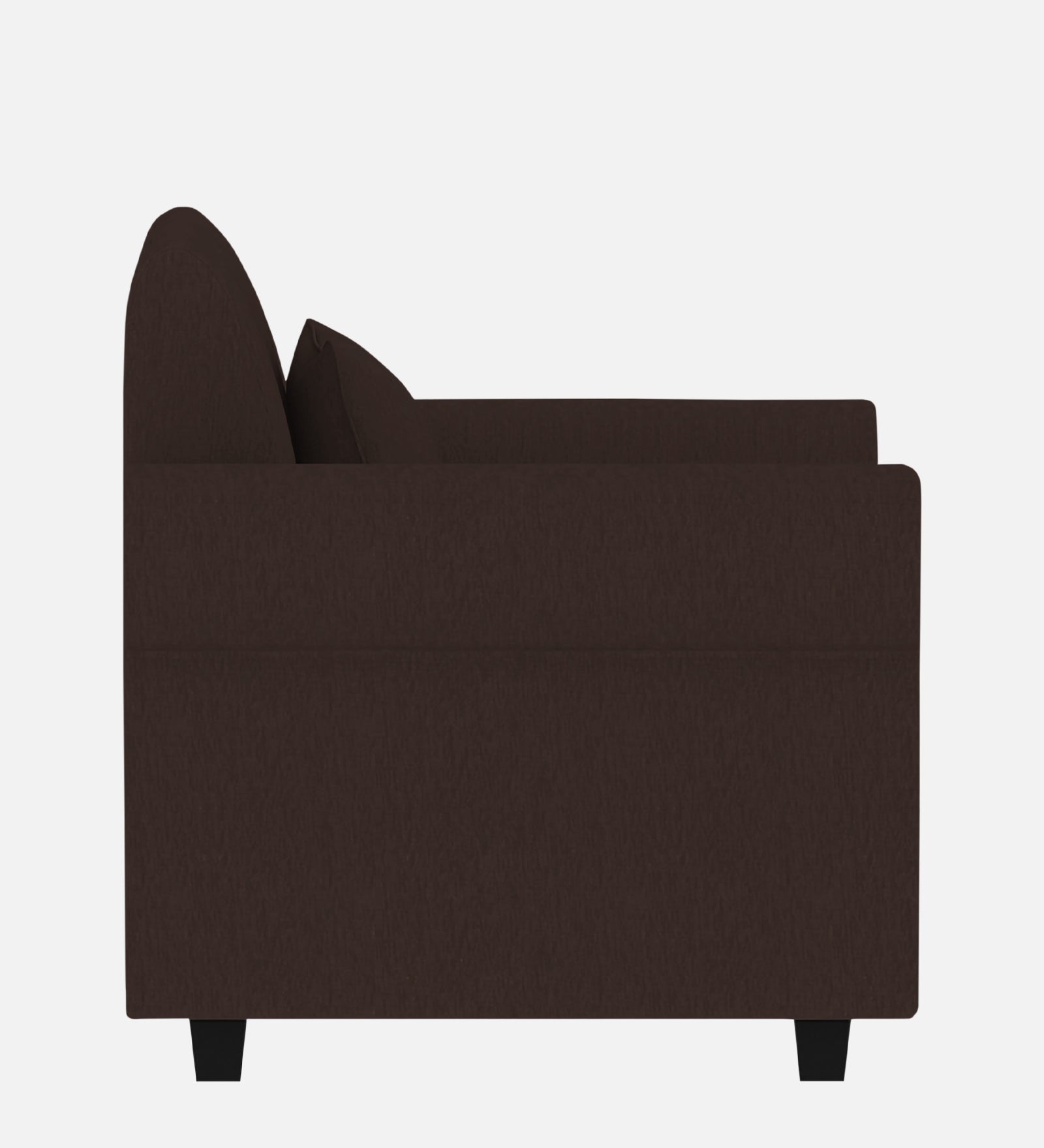 Derado Fabric 1 Seater Sofa in Coffee Brown Colour