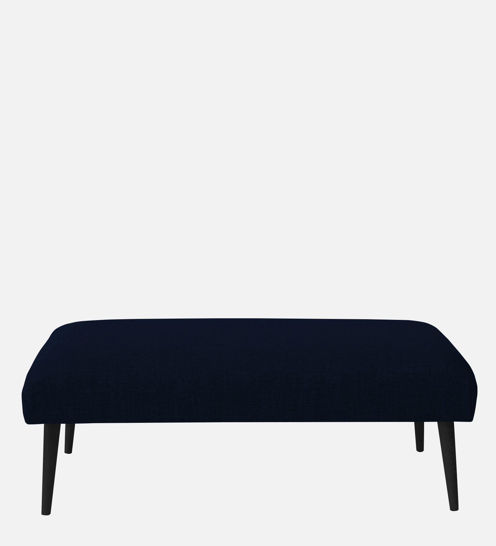 Adon Velvet Bench In Dark Blue Colour