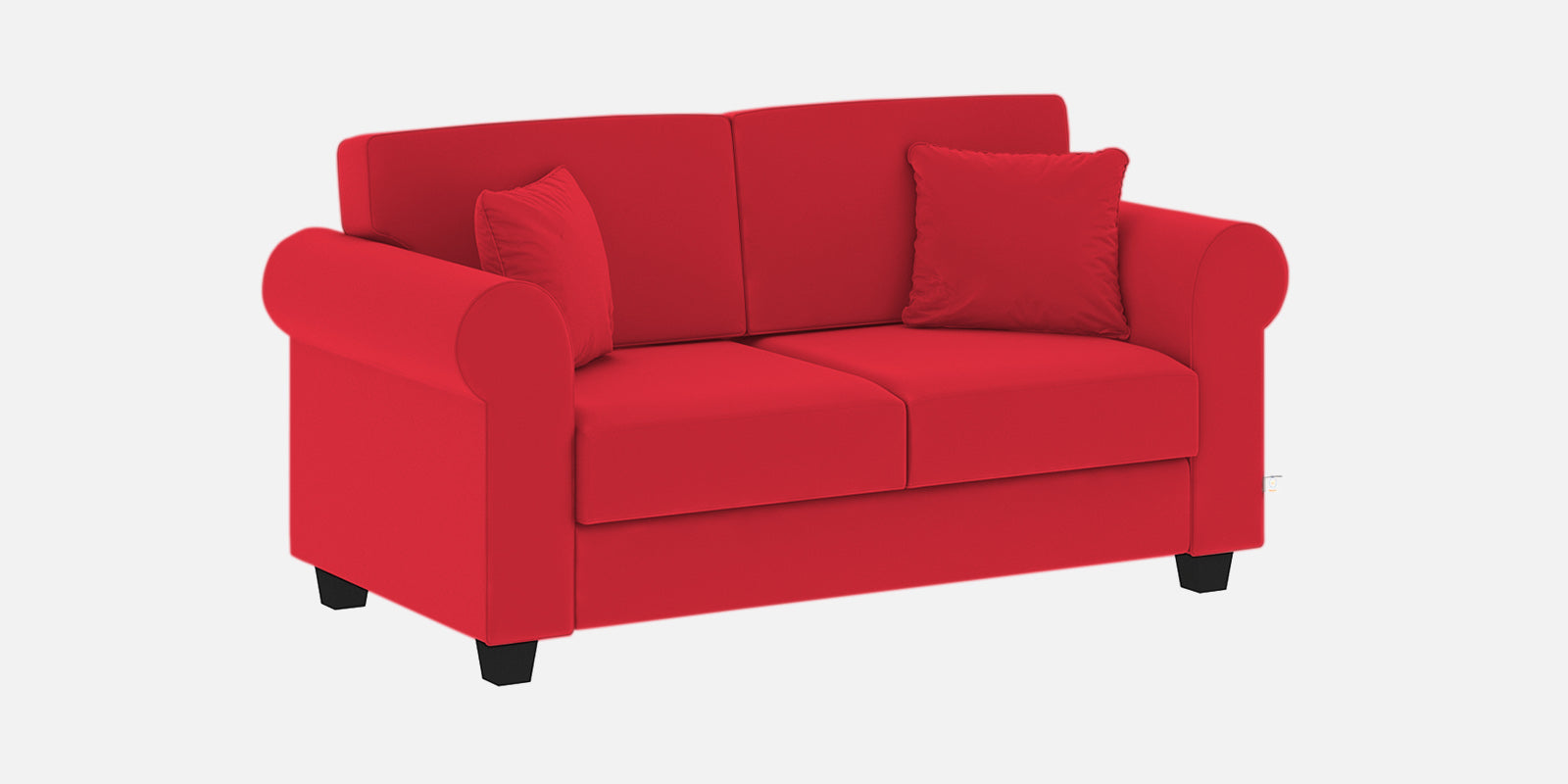 Numonk Velvet 2 Seater Sofa in Ox Blood Maroon Colour