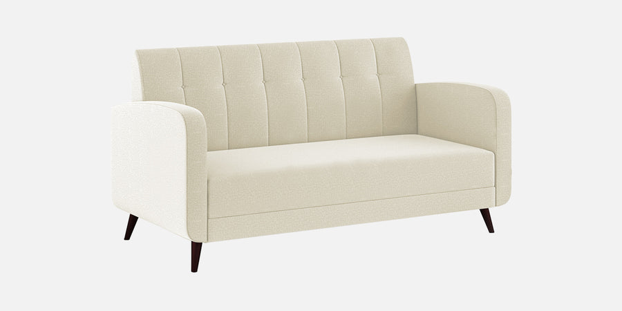 Wiki Velvet 3 Seater Sofa In Warm White Colour - Febonic Living