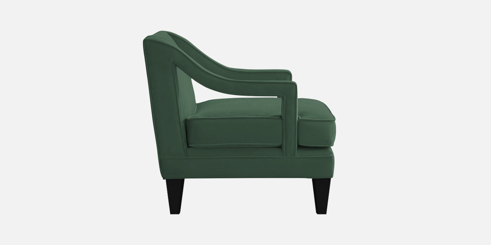 Daffy Velvet 3 Seater Sofa In Amazon Green Colour