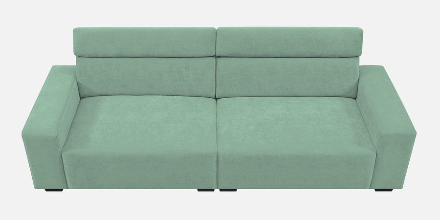 Hiro Fabric 3 Seater Sofa In Mist Blue Colour - Febonic Living