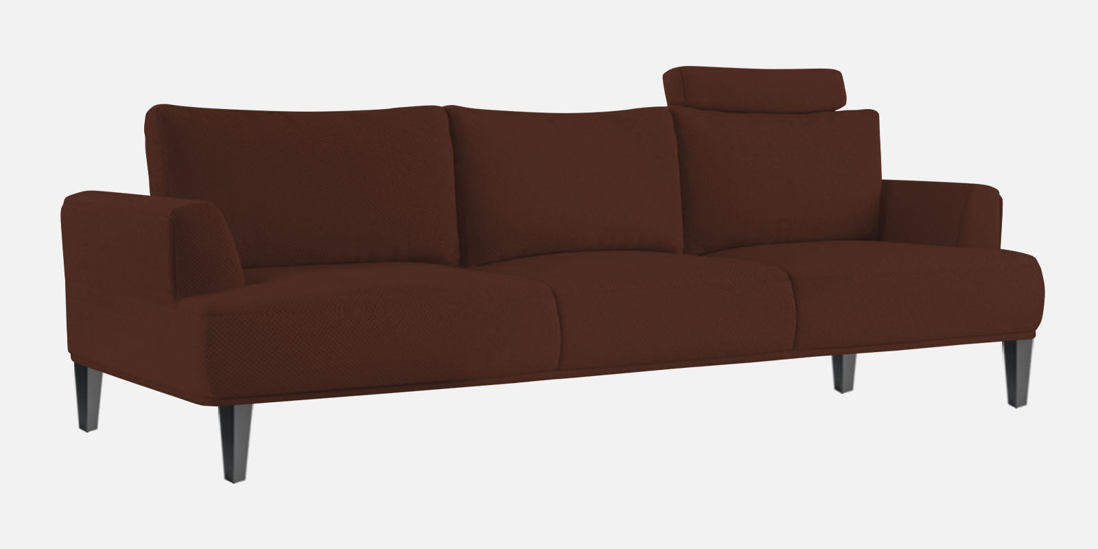 Como Fabric 3 Seater Sofa in Coffee Brown Colour