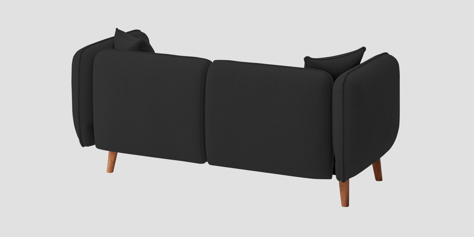 Reva Fabric 2 Seater Sofa In Bitter Black Colour - Febonic Living