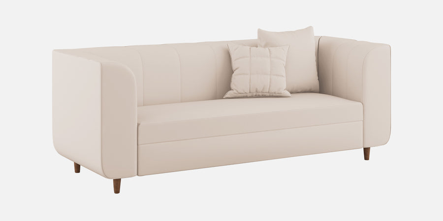 Sumo Velvet 3 Seater Sofa In Camel Beige Colour - Febonic Living
