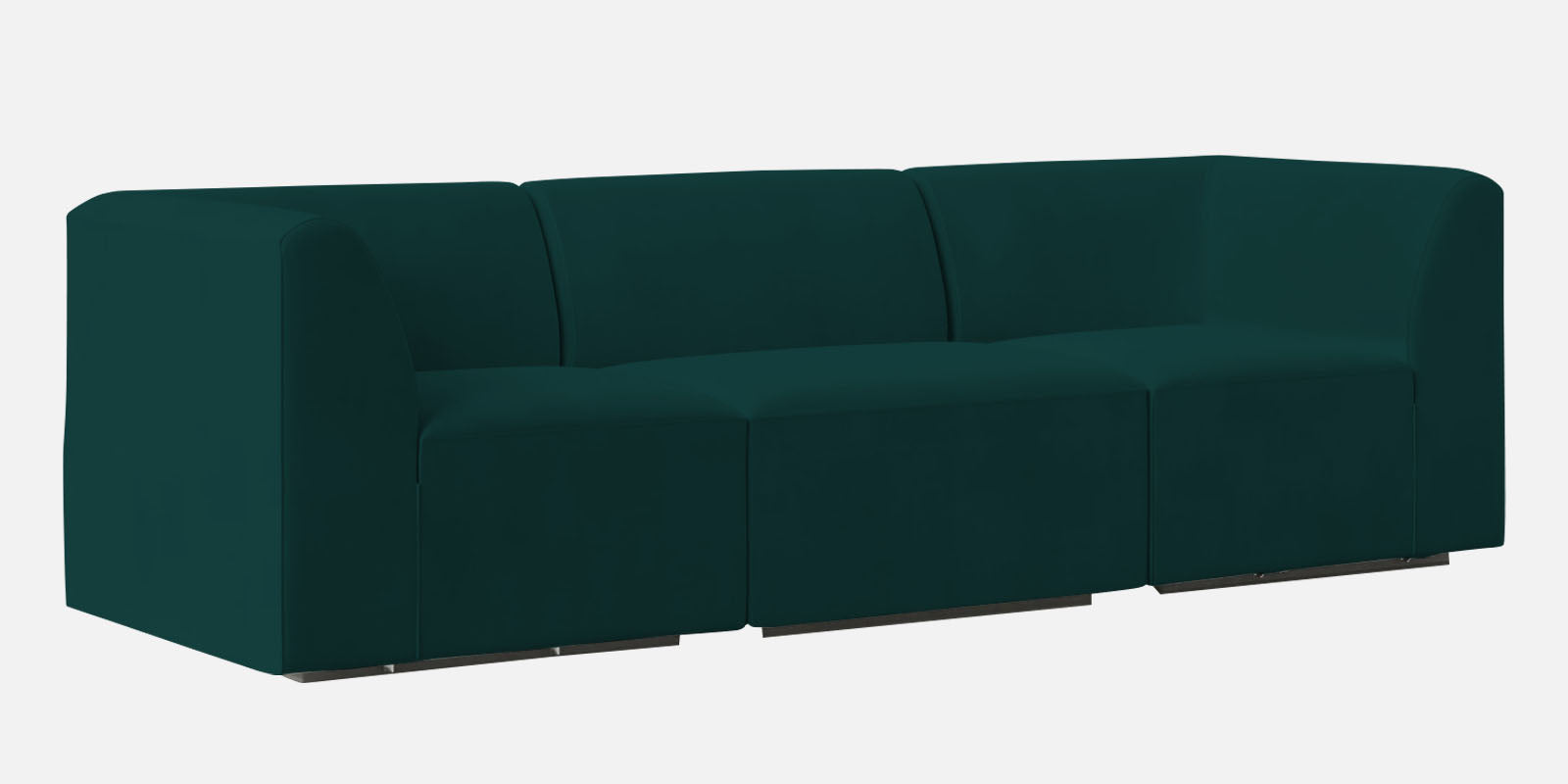 Bufa Velvet 3 Seater Sofa in Pine green Colour