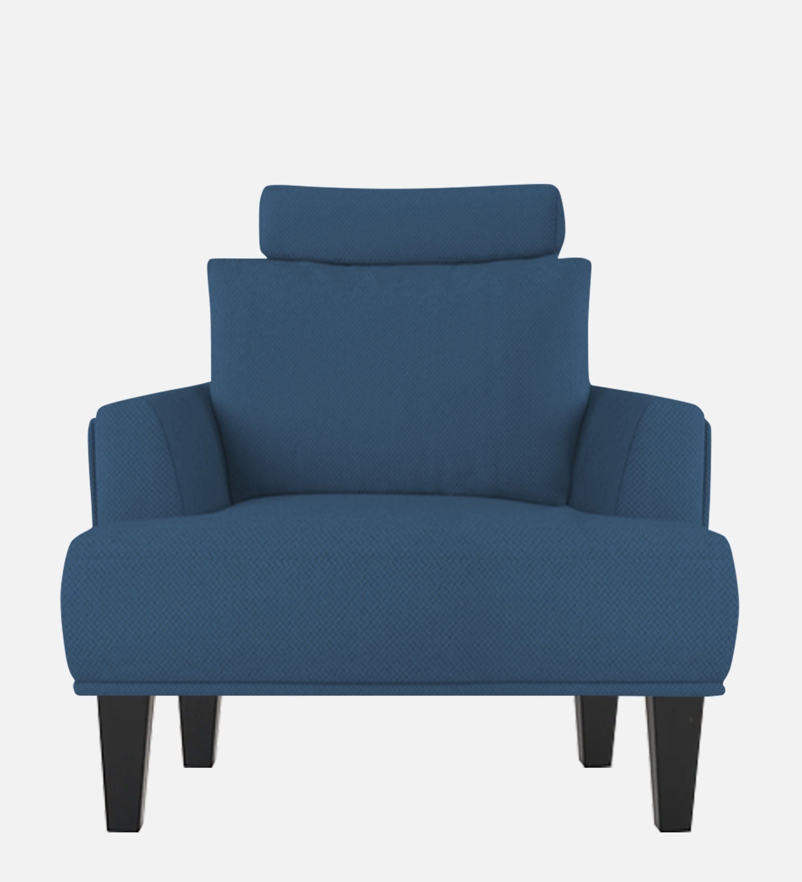 Como Fabric 1 Seater Sofa in Light Blue Colour