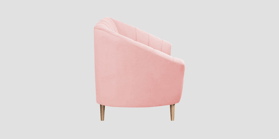 Kaylee Velvet 2 Seater Sofa In Millennial Pink Colour - Febonic Living