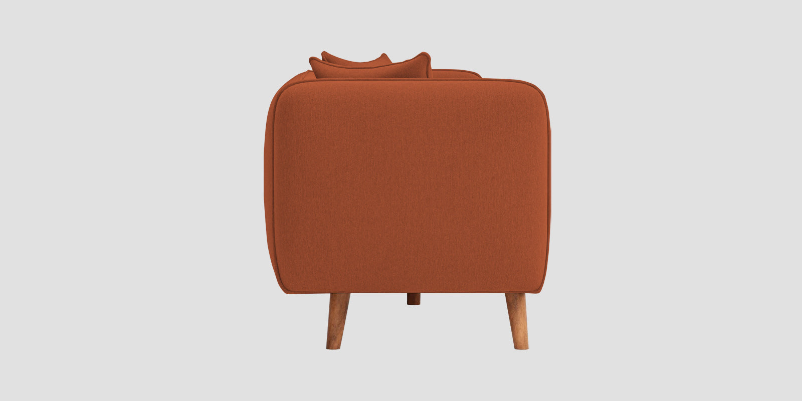 Reva Fabric 3 Seater Sofa In Royal Orange Colour - Febonic Living