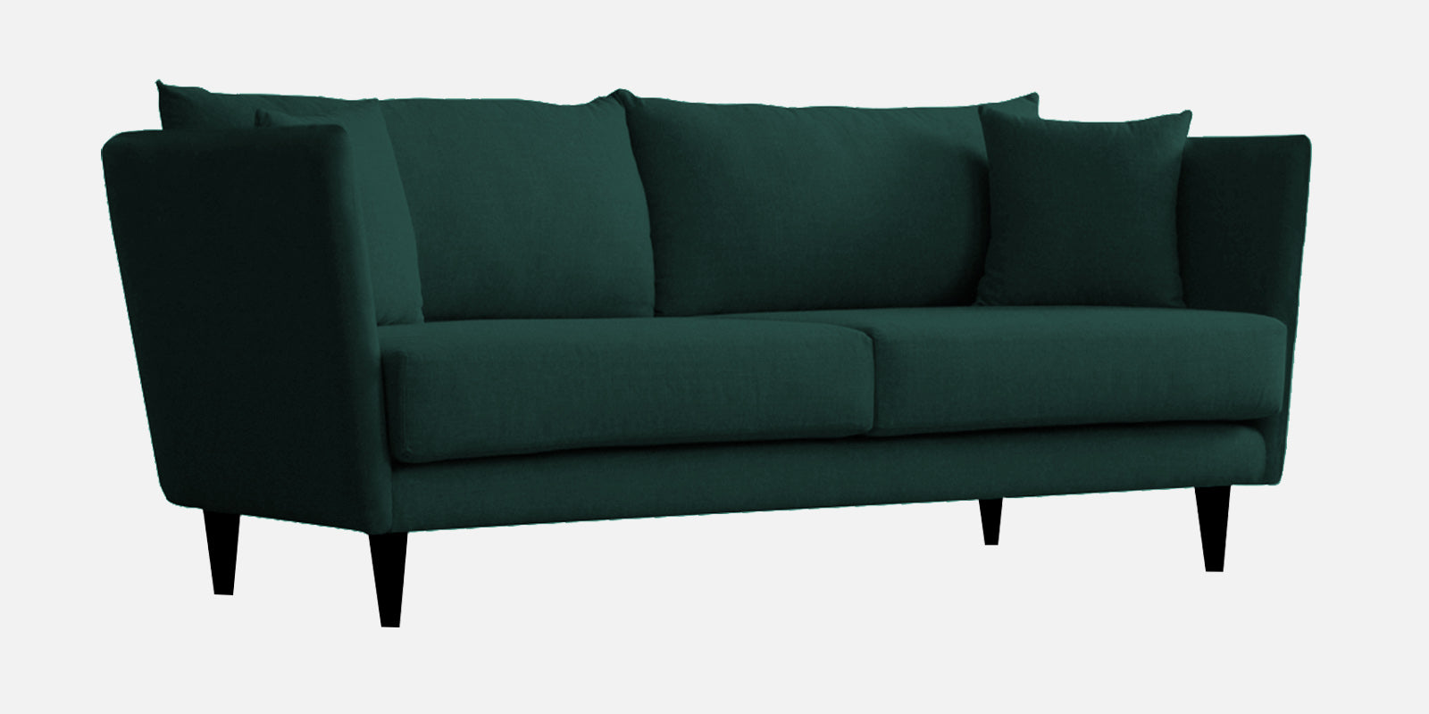 Norway Velvet 3 Seater Sofa In Forest Green Colour