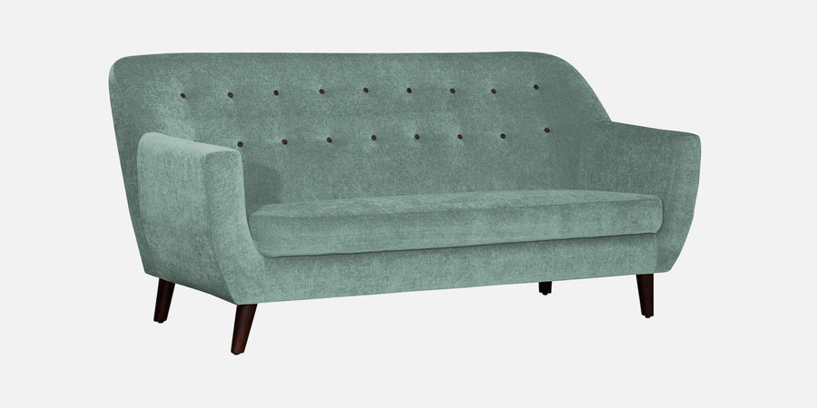 German Fabric 3 Seater Sofa In Suka Blue Colour - Febonic Living