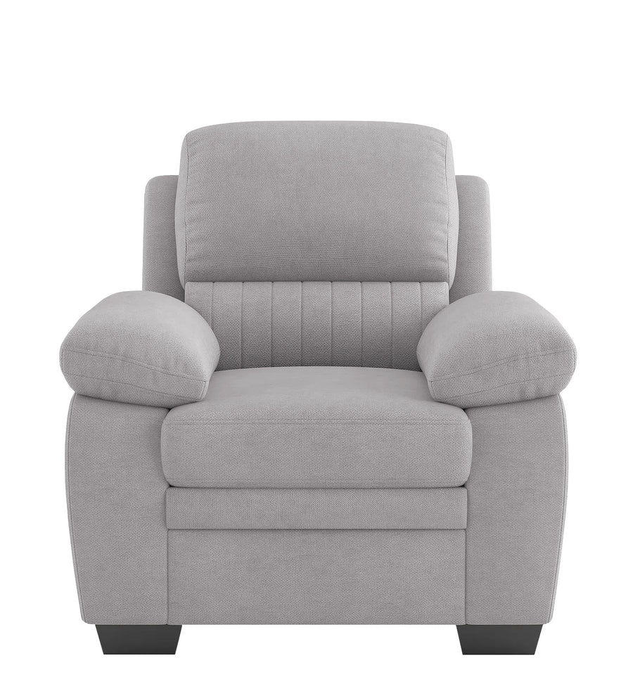 Cantaberry Velvet 1 Seater Sofa In Concrete Grey Colour - Febonic Living
