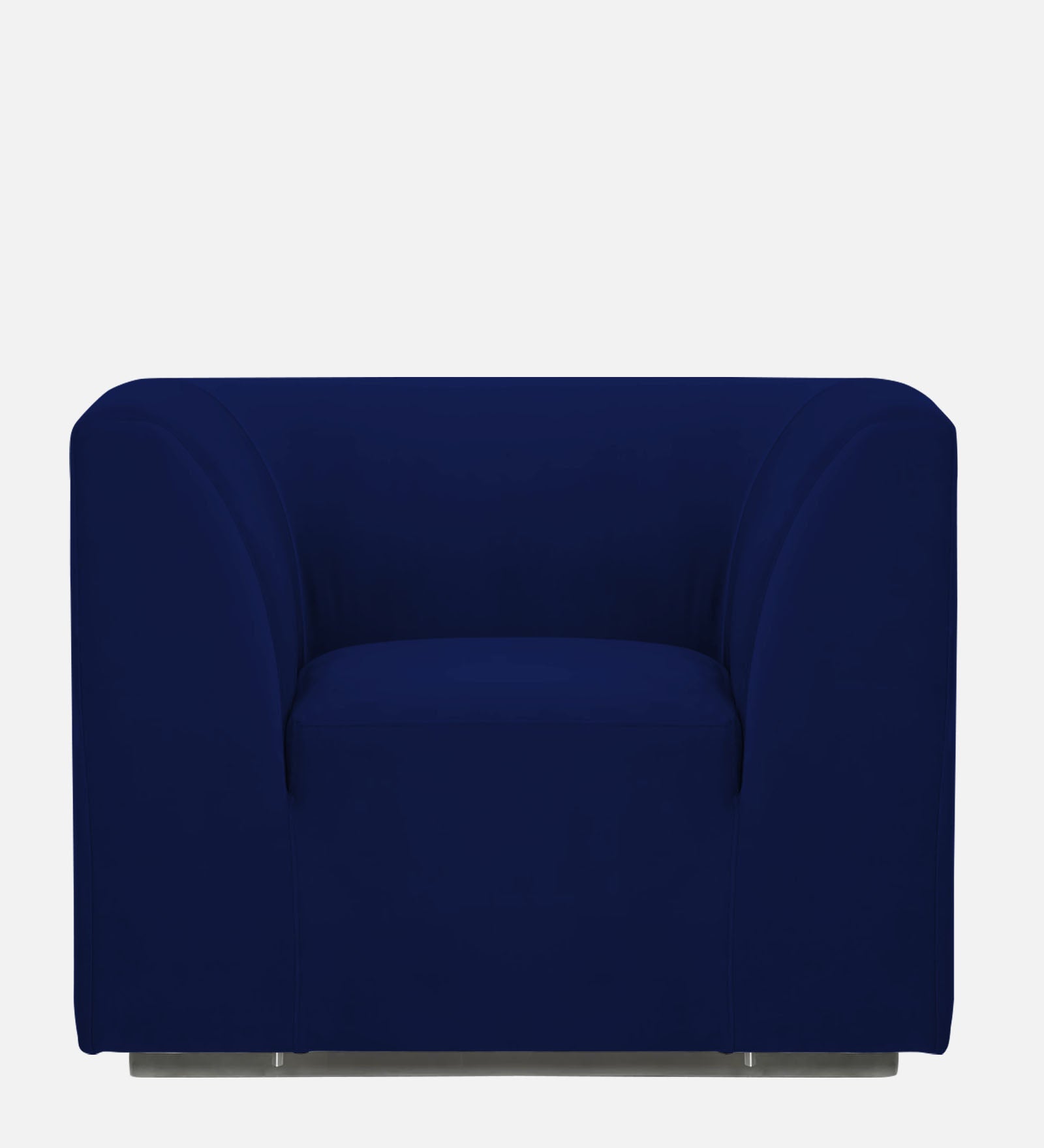 Bufa Velvet 1 Seater Sofa in Dark Blue Colour