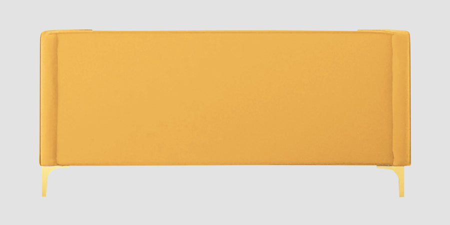 Saban Velvet 2 Seater Sofa In Turmeric Yellow Colour - Febonic Living