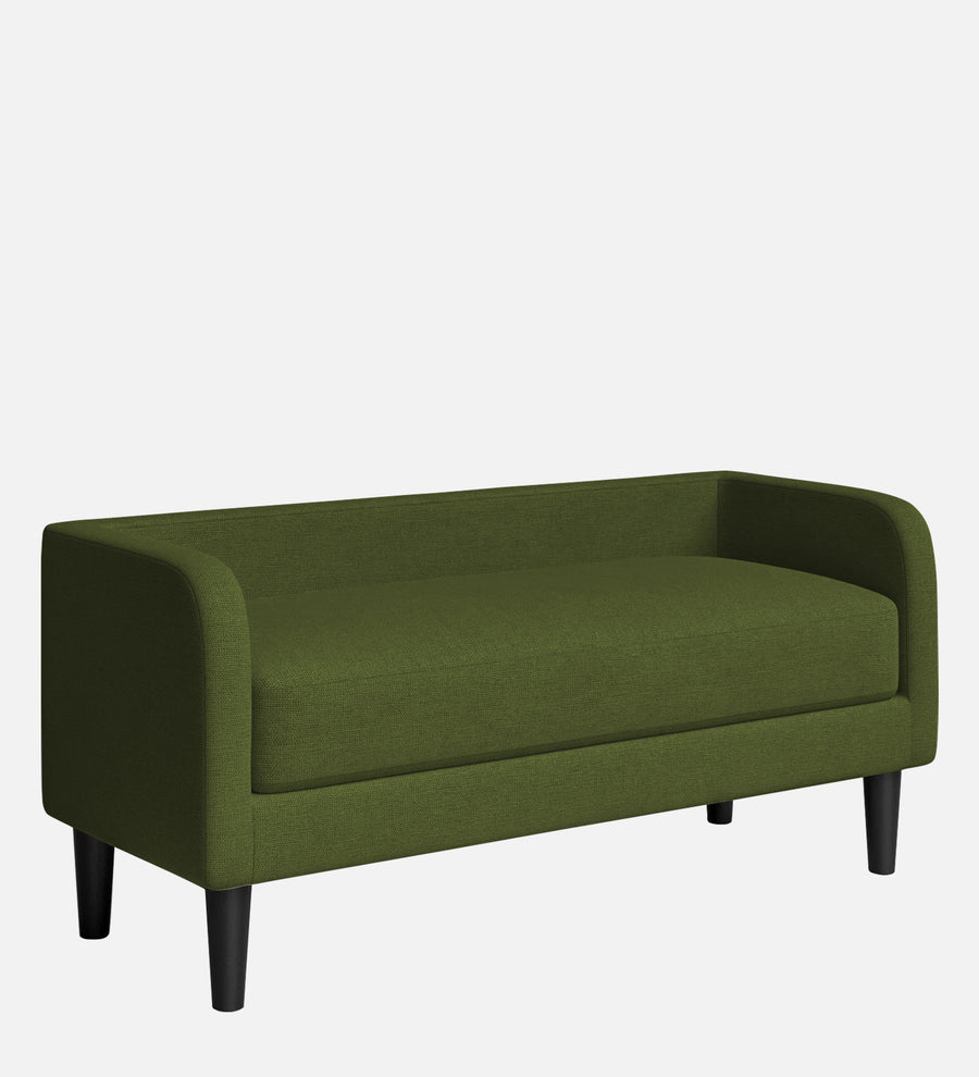 Maya Fabric Bench In Olive Green Colour - Febonic Living