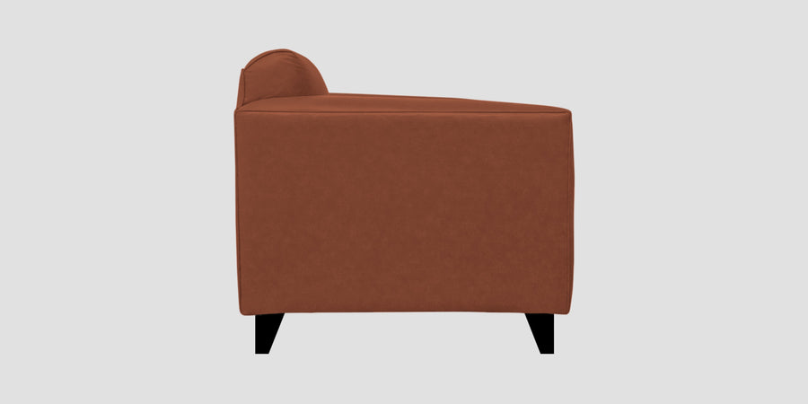 Convi Leatherette 3 Seater Sofa In Sandle Brown Colour - Febonic Living