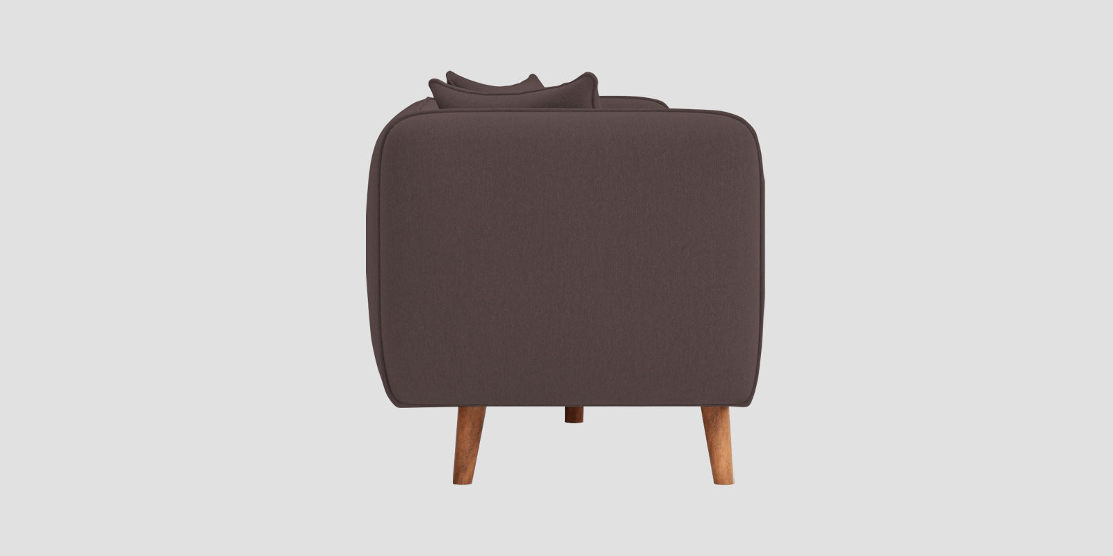 Reva Fabric 3 Seater Sofa In Night Brown Colour - Febonic Living