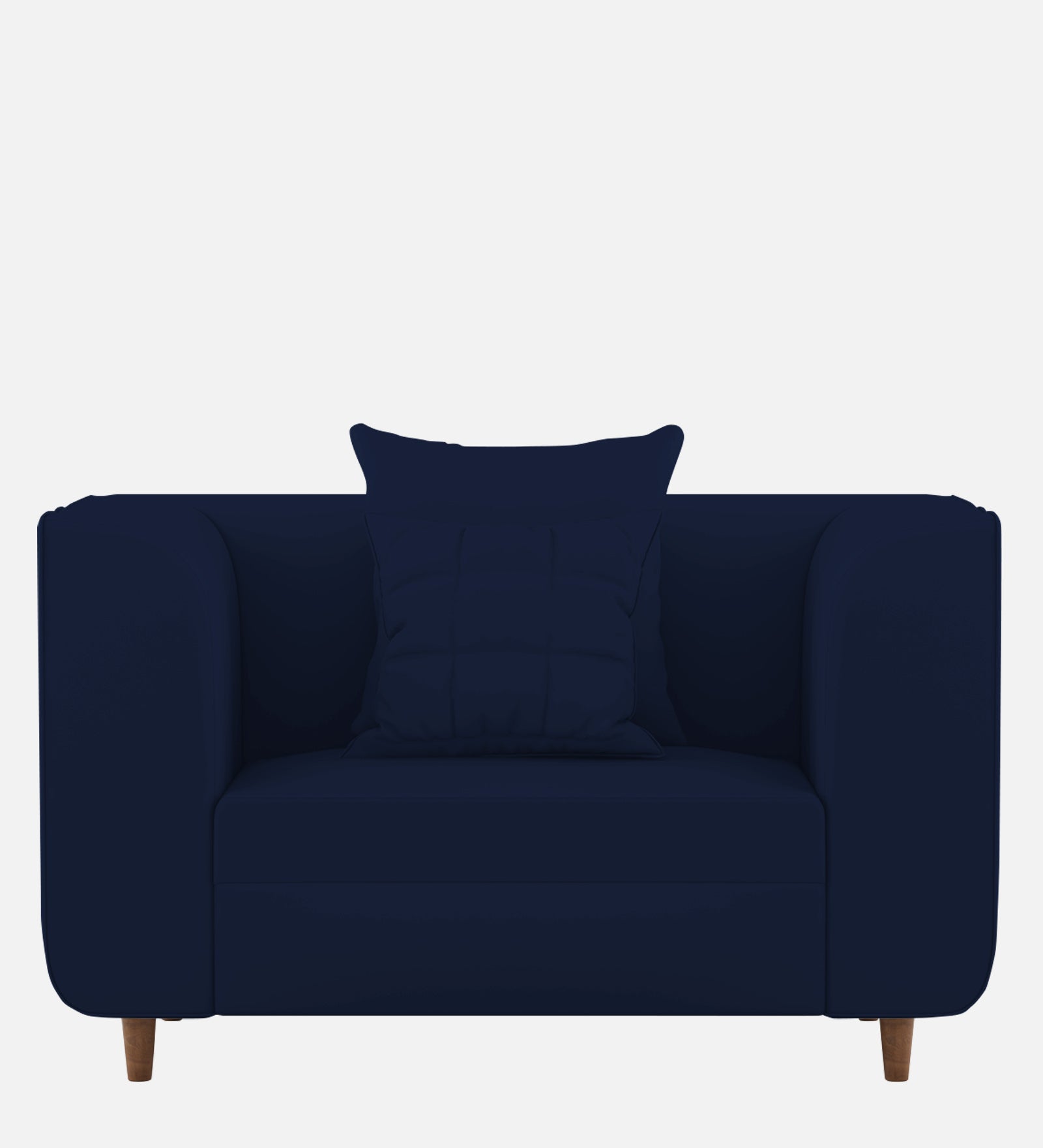 Sumo Velvet 1 Seater Sofa in Indigo Blue Colour