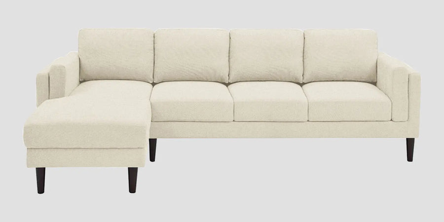 Creata Fabric Rhs Sectional Sofa 3 Lounger In Ivory Cream Colour - Febonic Living