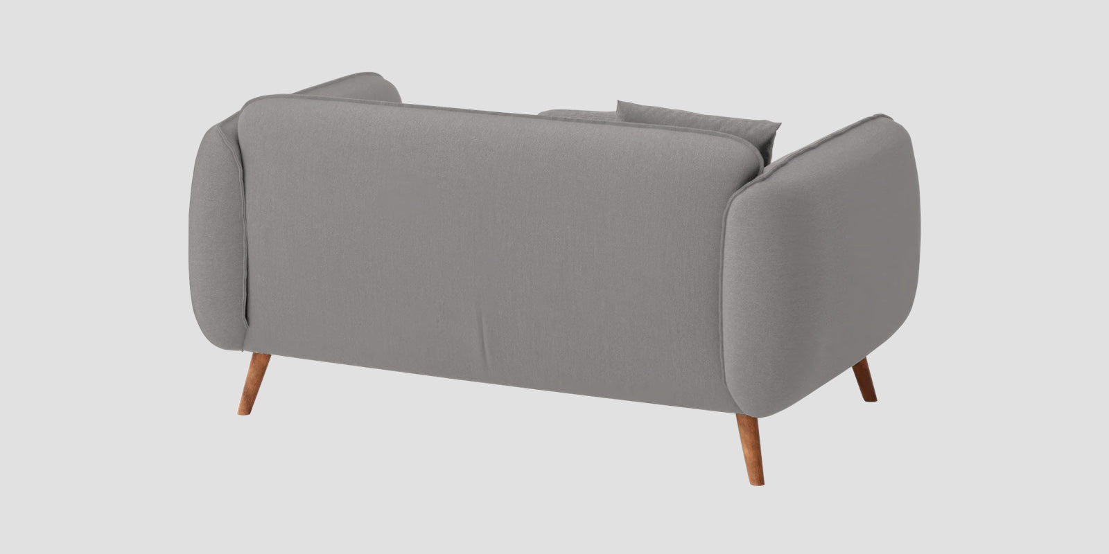 Zia Fabric 2 Seater Sofa In Silver Grey Colour