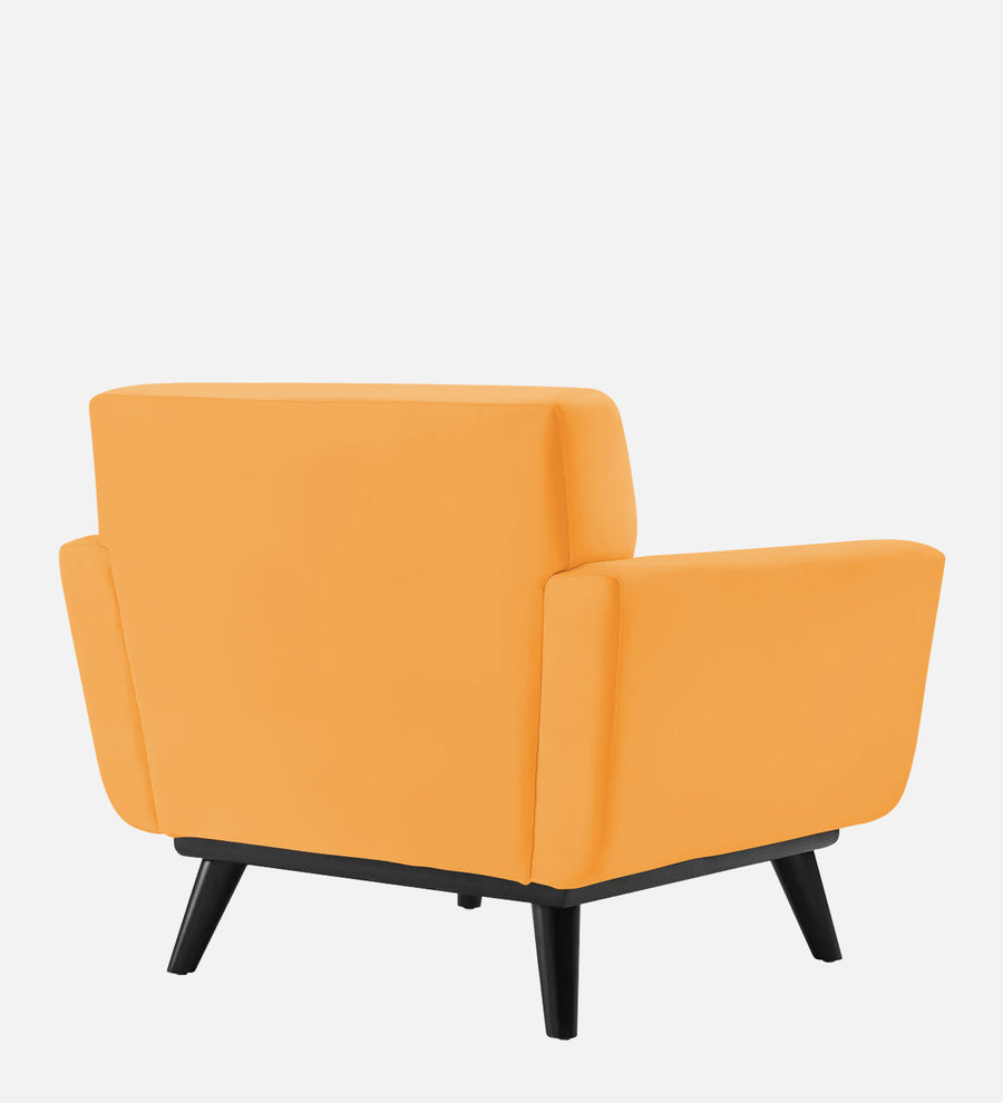 Tucker Velvet 1 Seater Sofa In Tangerine Orange Colour - Febonic Living
