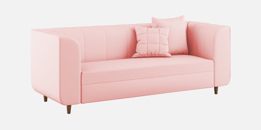 Sumo Velvet 3 Seater Sofa In Millennial Pink Colour - Febonic Living