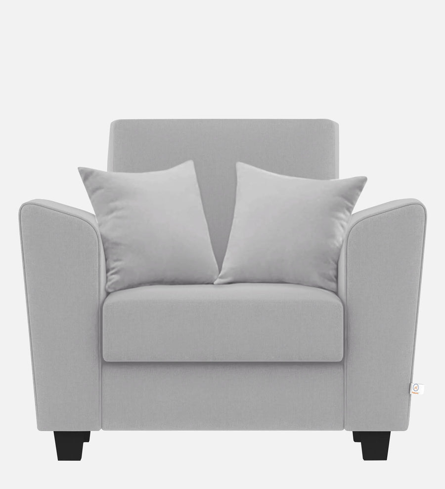 Daku Fabric 1 Seater Sofa In Lit Grey Colour - Febonic Living