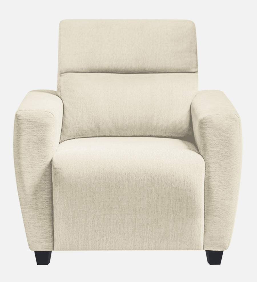 Bakadi Fabric 1 Seater Sofa In Ivory Cream Colour - Febonic Living
