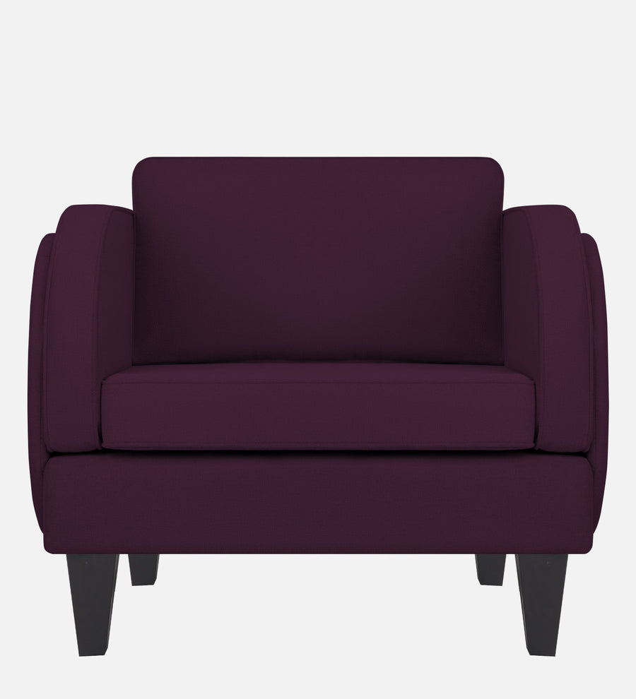 Siddy Fabric 1 Seater Sofa In Greek Purple Colour - Febonic Living