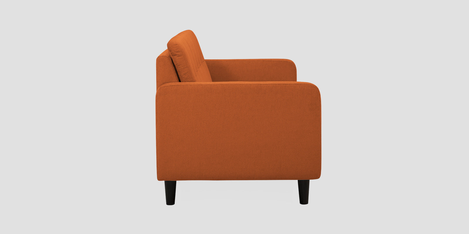 Noha Fabric 3 Seater Sofa In Vivid Orange Colour