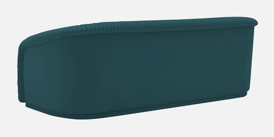 Yara Velvet Fabric 3 Seater Sofa In Arabian Green Colour - Febonic Living