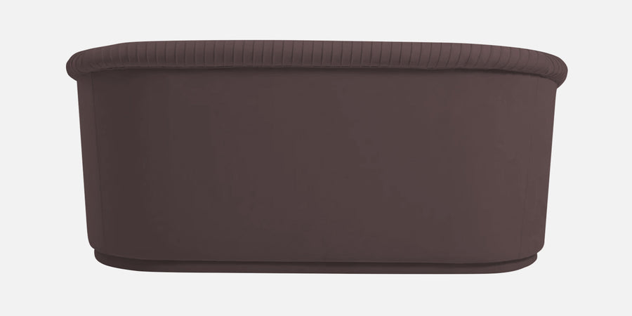 Yara Velvet Fabric 2 Seater Sofa In Mocha Brown Colour - Febonic Living