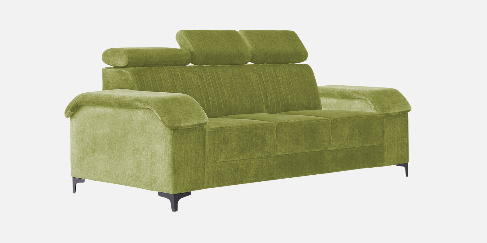 Draco Fabric 3 Seater Sofa in Lime Green Colour