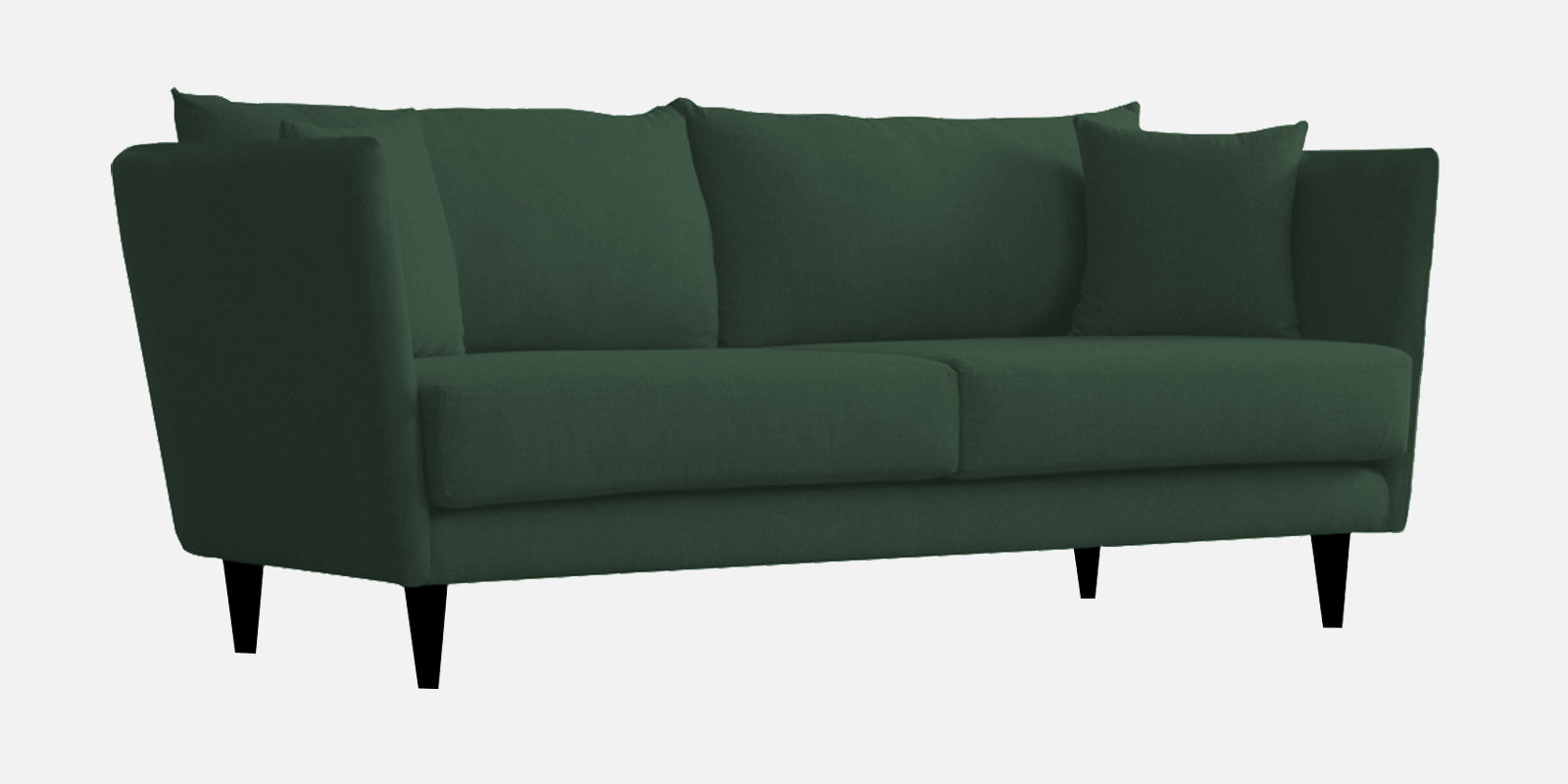 Norway Velvet 3 Seater Sofa In Amazon Green Colour