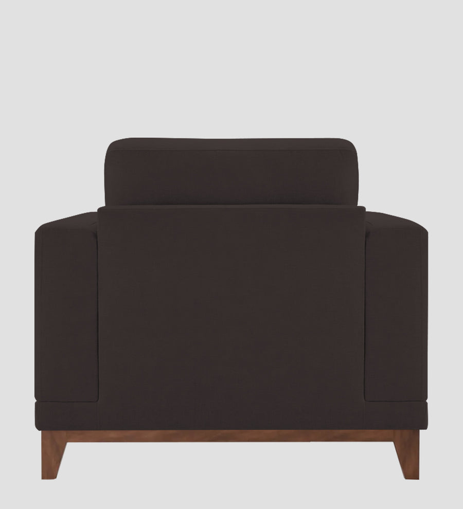 Esha Fabric 1 Seater Sofa In Pebble Brown Colour - Febonic Living