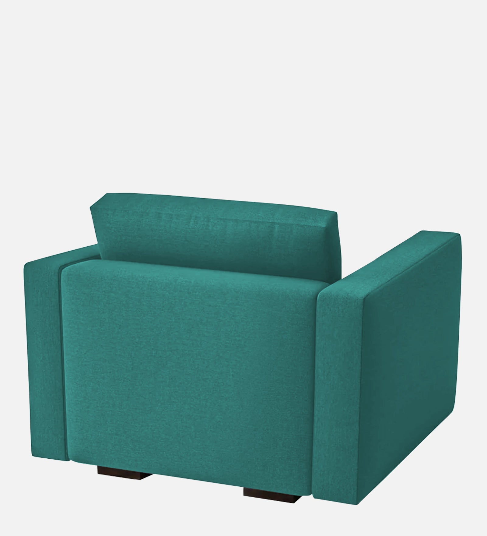 Messy Fabric 1 Seater Sofa in Sea Green Colour