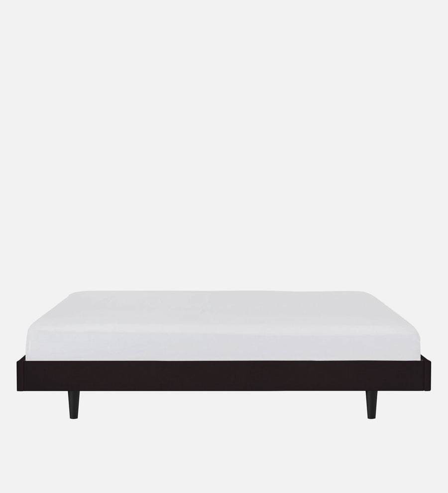 Basi Fabric Upholstered Queen Size Bed In Cara Brown Colour - Febonic Living