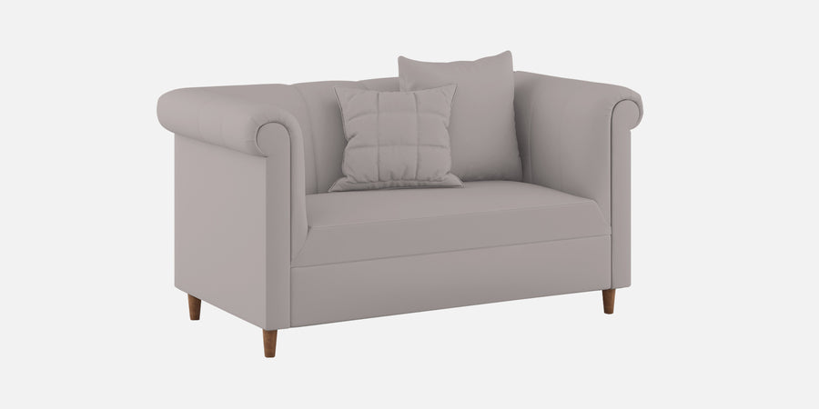 Rubi Velvet 2 Seater Sofa In Pearl Grey Colour - Febonic Living