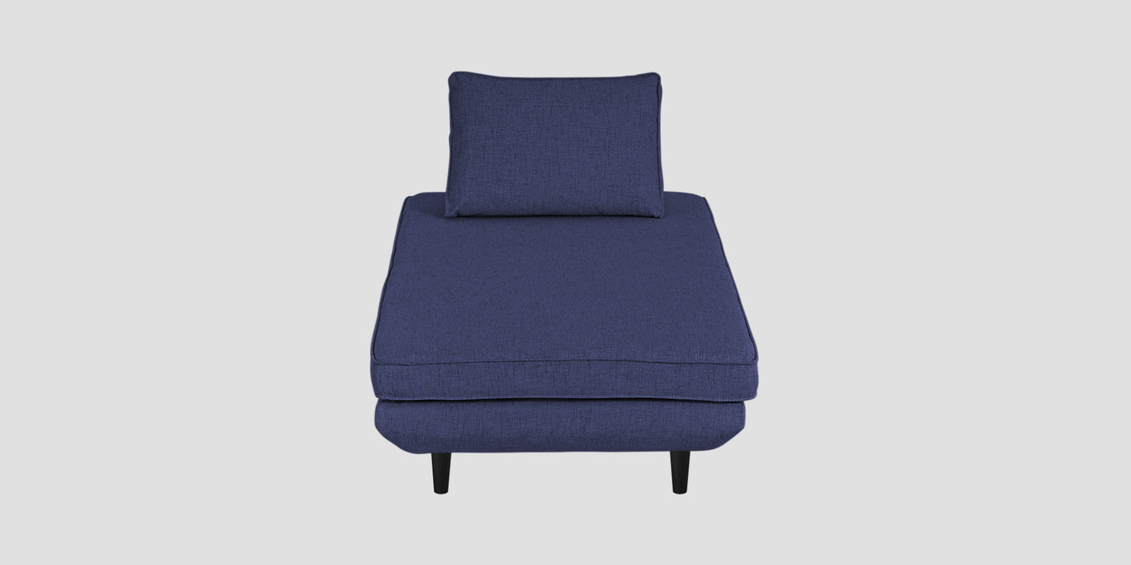 Hiver Fabric Day Bed Sofa In Slate Blue Colour With Back Rest - Febonic Living