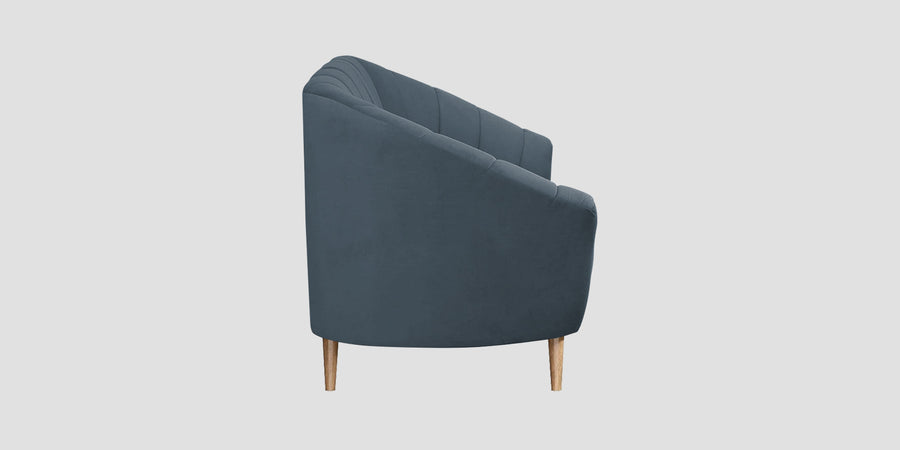 Kaylee Velvet 2 Seater Sofa In Oxford Blue Colour - Febonic Living