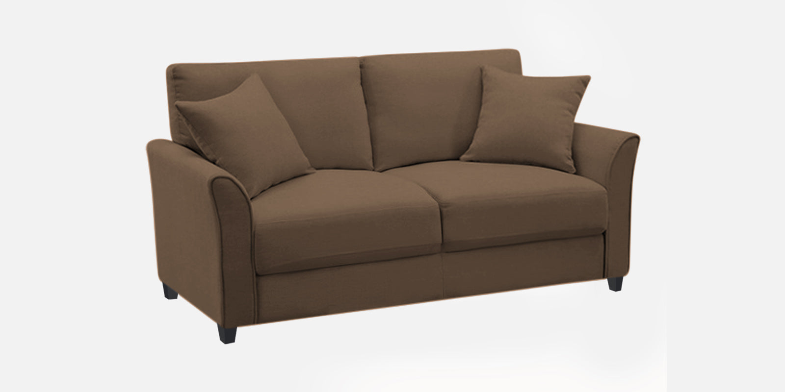 Daroo Velvet 2 Seater Sofa In Mocha Mouse Colour