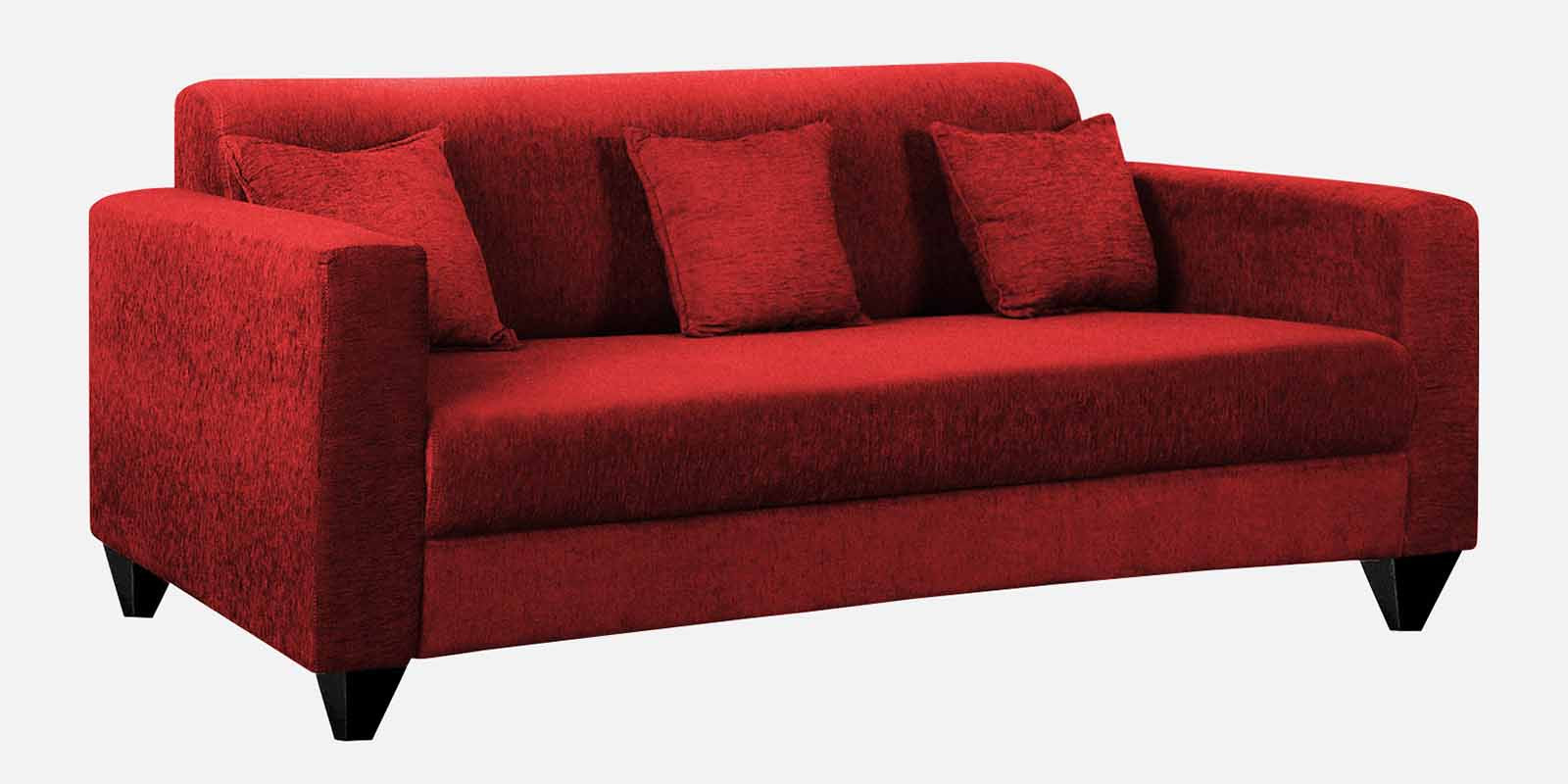 Nebula Fabric 3 Seater Sofa in Blood Maroon Colour