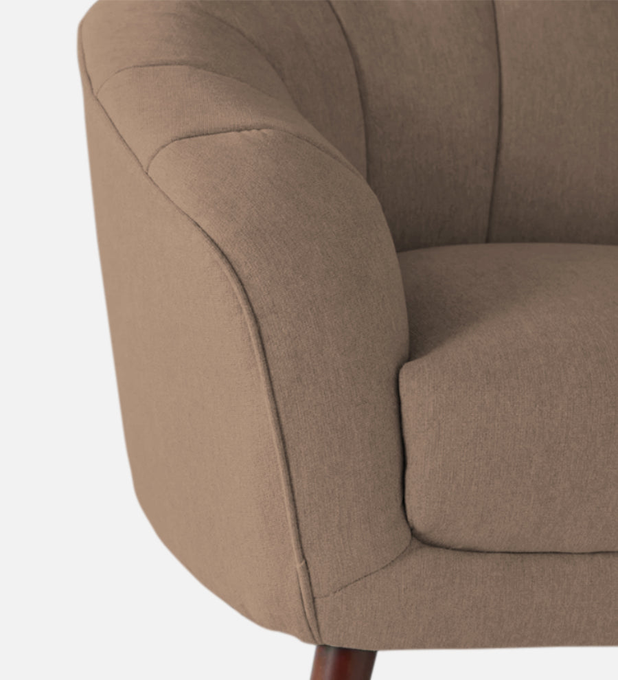 Benjamin Fabric 1 Seater Sofa In Cookie Beige Colour - Febonic Living